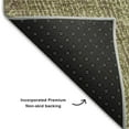 thumbnail image 7 of HomeRoots 678147 8 x 10 ft. Green & Beige Abstract Transitional Washable Machine Made Rectangle Area Rug with UV Protection, 7 of 7