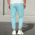 thumbnail image 6 of ITSAME Boys Girls Jogger Sweatpants Fleece-Lined Drawstring Elastic Waist Fall Winter Casual Active Pants with Pockets Light Blue Size 5T, 6 of 7