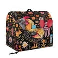 thumbnail image 5 of TSOVTHRID Rooster Chicken Daisy Floral Print Mixer Cover Multipurpose Dust Cover Waterproof Polyester Coffee Maker Cover for 4.5-5 Quart Stand Mixer with Top Handle and 2 Pockets,S, 5 of 7