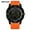 Black Orange, variant on Luminous Square Sports Watch – Waterproof Digital Display with Alarm and Timer
