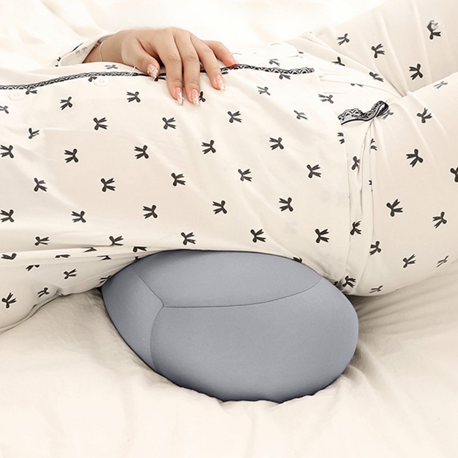 Qholemyo Hill-Shaped Curved Leg Cushion Pillow - Suitable for Pregnant Women, Relieves Back & Leg Discomfort, Reduces Fatigue, Essential Sleeping Pillow