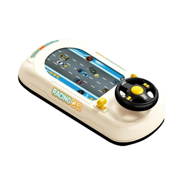 Volante de coche de carreras de juguete, ligero y resistente, juguete educativo para niños. blanco