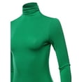 thumbnail image 4 of SSOULM Women's Slim Lightweight Long Sleeve Pullover Turtleneck Shirt Top With Plus Size, 4 of 5