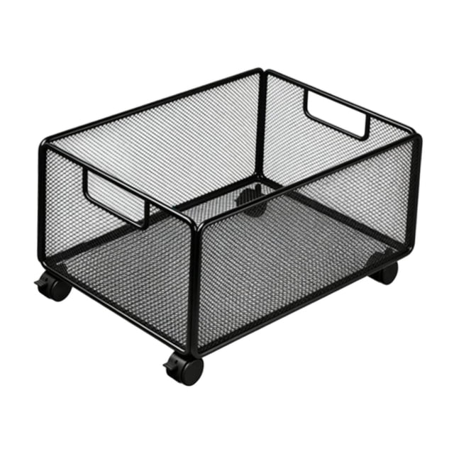 Carrito de archivos con ruedas Organizador de archivos con ruedas Estantería móvil Suministros de oficina con 25 cm x 38 cm x 23 cm