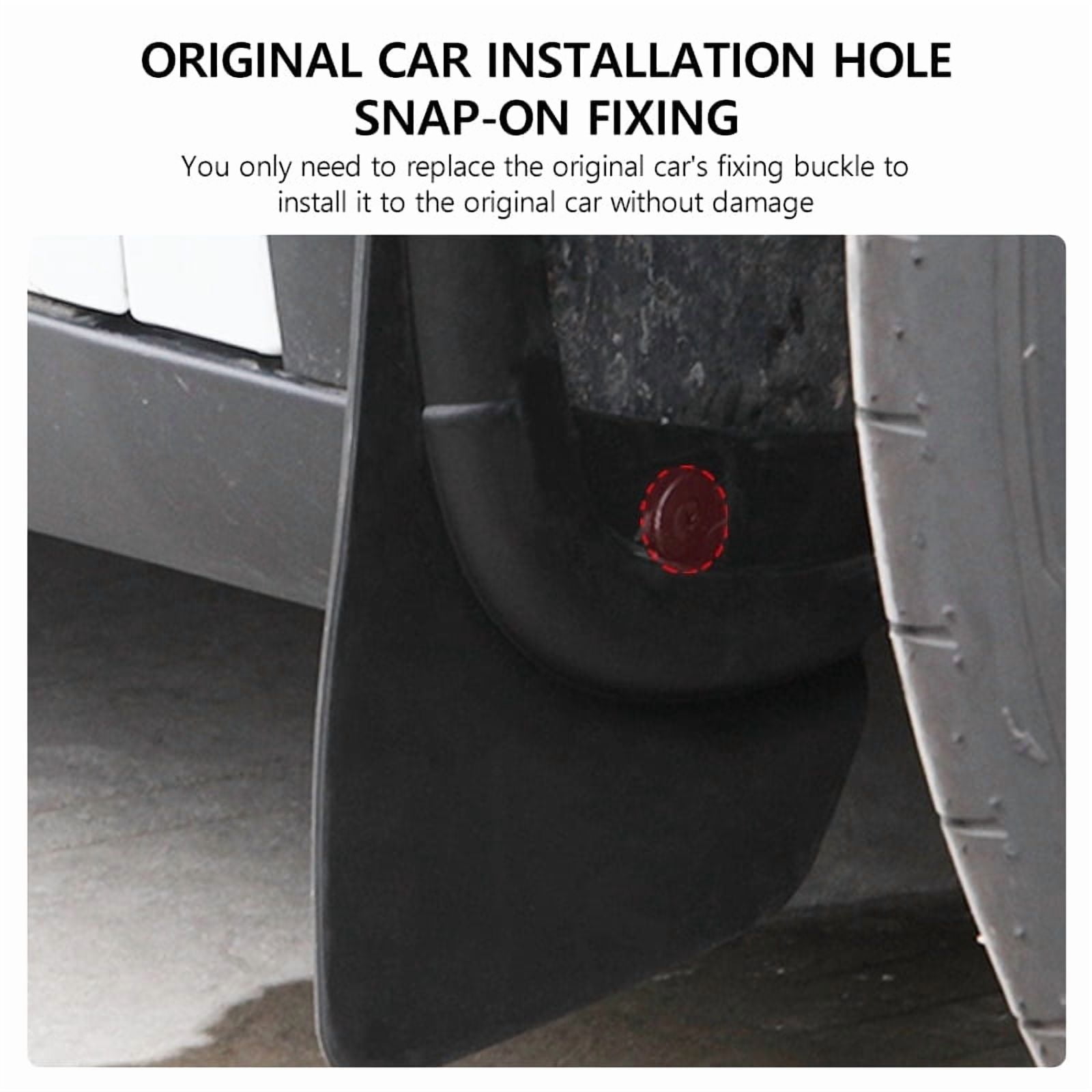 NovaAcc No - Drill Mud Flaps For Tesla Model Y Juniper 2025 TPE Flexible Mud Guards Scratch-Resistant Durable Car Body Protection Flaps