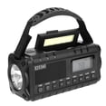 thumbnail image 1 of Lámpara de lectura de radio meteorológica de emergencia de 10000 mAh para acampar al aire libre (negro), 1 of 9