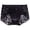 Black, variant on Men's Personality Lace Solid Color Briefs Drag Underwear White XXXL