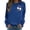 Blue, variant on Gunia Women'S Halloween Ghost Sweatshirt Casual Long Sleeve Crewneck Sweatshirt Loose Fit Print Fall Winter Pullover Tops Comfortable Wear Fashion Clothes Beige S-2Xl