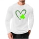 thumbnail image 2 of Amzcrzy - Sudadera Para Hombre, Estilo Informal, Holgada, Elástica, Para Fitness, Para El Hogar, Con Estampado Del Día De San Patricio, Manga Larga, Cuello Redondo, Blusa Blanca, Talla M, 2 of 5