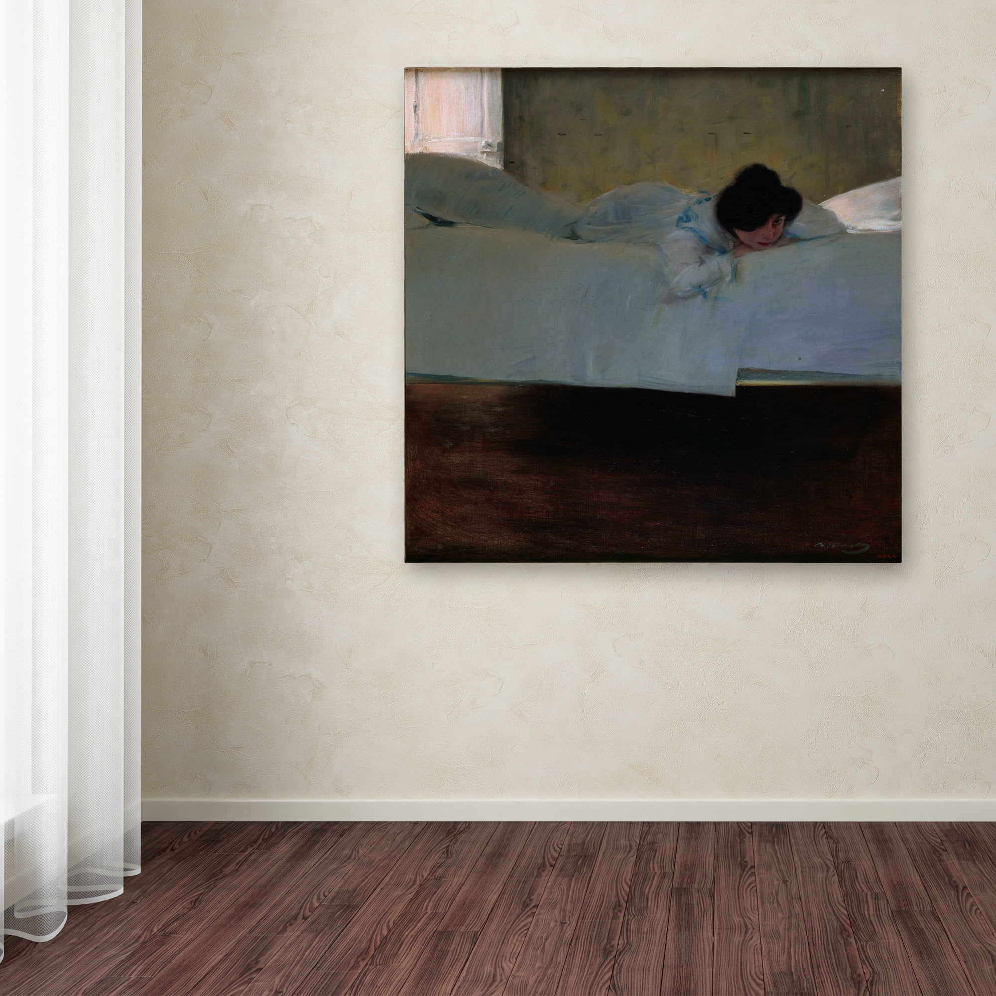Ramon Casas 'Laziness' Canvas Art