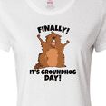 thumbnail image 4 of Inktastic Finally it's Groundhog Day Women's T-Shirt, 4 of 5