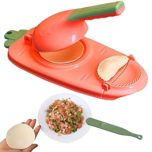 Molde de plástico 2 en 1 para hacer bolas de masa hervida, herramienta manual para hacer bolas de masa hervida, envoltorio de piel para bolas de masa hervida, molde para hornear, repostería, artefacto