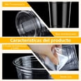 thumbnail image 4 of LEKOU 24OZ 50PCS Vasos Reutilizables De Plastico Con Pajita y Tapa, Vasos Pet Para Bebidas Fr&iacute;as y Calientes, Vaso De Pl&aacute;stico Transparente Es Adecuado Para Fiestas y Reuniones D, 4 of 7