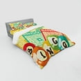 thumbnail image 3 of Ambesonne Vintage Bedding Set 3 Pcs, Pop Art Cards Lottery, Twin, Multicolor, 3 of 3