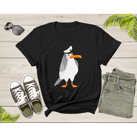 Ocean Seagull Bird Lover Gift Shirt For Men Women Kids Boys Girls Funny Seagull Graphic Print Tshirt Cool Seagull Birthday Present T-shirt