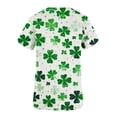 thumbnail image 4 of BiZtdJrK Prime Sales Today St Patrick's Day Scrub Tops for Women Short Sleeve V-Neck Printed Scrubs Top Holiday Medical Nursing Uniforms Going Out Outfits White M, 4 of 6