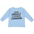 thumbnail image 3 of Inktastic Love Doesnt Count Chromosomes with Yellow and Blue Ribbon Boys or Girls Long Sleeve Toddler T-Shirt, 3 of 5