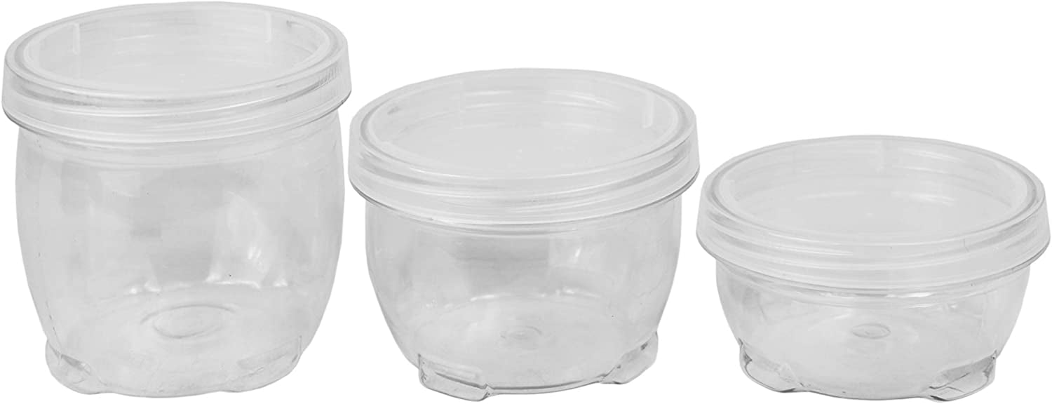 HomeyGear 12 Pack Small Twist Top Food Storage Containers Leak Proof, Airtight  Storage Canisters with Screw
