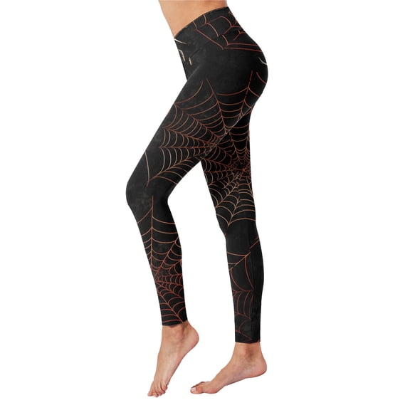Halloween Leggings For women Spider Web Print Cozy Lightweight Casual 2026 Trendy Soft Skinny Pants