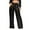 A-Black16, variant on JAJAHO Womens Glitter Pants Party Fashion Casual High Waist Carnival Pants Retro Wide Leg Comfortable Trousers