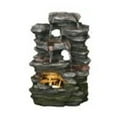 thumbnail image 6 of Hi-Line Gift Multi-level Stone Fountain Metal Brown, 6 of 6