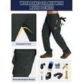 thumbnail image 4 of liyiyiyia Work Pants Mens Cargo Pants Baggy Comfort Outdoor Trousers with Multi Pockets, 4 of 7