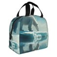 thumbnail image 2 of Vsdgher Polar Bear On Iceberg Print Lunch Bag, Lunch Box for Women Adult Men, Lunch Tote Insulated Cooler Lunch Container for Work/Office/Picnic/Travel, 2 of 8