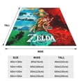 thumbnail image 4 of The Legend Of Zelda Fleece Blanket Super Soft Cozy Throw Blanket Fuzzy Comfy Flannel Blanket Warm Plush Blankets And Throws For Couch, Sofa, Bed 80"X60", 4 of 7