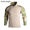 thumbnail image 3 of Camiseta de manga larga para hombre, estilo militar, camuflaje de rana, para exteriores, secado rápido, pantalones cortos para senderismo, material flexible, ajuste cómodo, 3 of 4