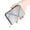 Silver, variant on WIFORNT 9 Card Slots Credit Card Holder PU Leather Rhombus Pattern Small Card Case for Women and Men Accordion Wallet with Zipper