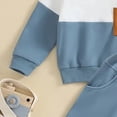 thumbnail image 6 of TOWED22 Boys Clothes Boy Outfits 2-Piece Long Sleeve Sweatshirt Tops and Pants Fall Winter Outfits Set(Blazer,12-18 M), 6 of 7