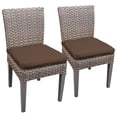 thumbnail image 1 of TK Classics Oasis Chaise de Salle à Manger de Patio en Brun Foncé (Ensemble de 2), 1 of 1