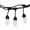 12-Watts, variant on Half Off Ponds LumiNight Cafe String Lights, Color Changing LED, 12 Bulbs, 6W