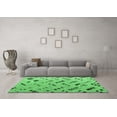 thumbnail image 3 of Ahgly Company Indoor Rectangle Abstract Emerald Green Modern Area Rugs, 5' x 8', 3 of 4