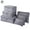 Gray, variant on Luxtrada 6PCS Waterproof Clothes Storage Bags Packing Cube Travel Luggage Organizer Pouch (Rose Red)