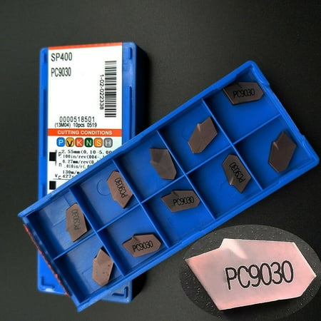 

10Pcs Sp400 Pc9030 Carbide Insert Turning Tools for Processing Stainless
