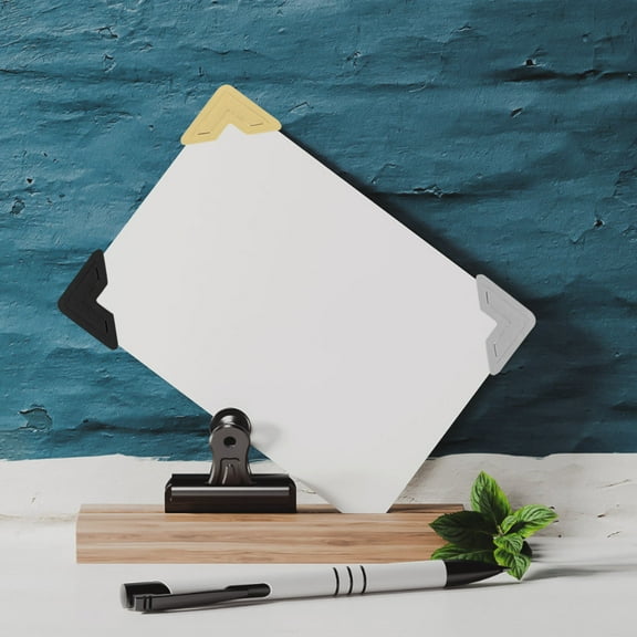 FRCOLOR 10 Sheets Self Adhesive Photo Corner Stickers for DIY Scrapbook Album Journal Decorative Paper Mounts