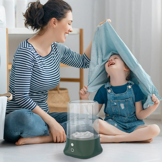 Mini Laveuse et Sécheuse Portative Sans Fil Compacte pour Vêtements Délicats, Voyage, Usage à la Maison