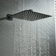 Black Colors Shower System Faucet 12 inch Rainfall Shower Head Hand Shower Tap