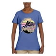 thumbnail image 2 of Wild Bobby Let Our Classroom Adventure Begin Mountain Sunset Light Colors Pop Culture Women Graphic Tee, Light Blue, 3X-Large, 2 of 6