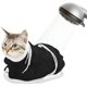 thumbnail image 4 of RKSTN Polyester Shower Ba G Breathable Mesh Cat Shower Bag for Manicure, Scratch-Resistant, Adjustable Shower Polyester Soft Cat Wash Bag Black, 4 of 6