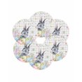 thumbnail image 7 of 13 Inch Round Placemats Set of 6, Easter Non Slip Heat Insulation PP Table Mats, Spring Rabbit Eggs Flowers Leaves Grey Plaid Washable Place Mats for Kitchen Dining Party Table Decor, 7 of 7