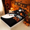 thumbnail image 5 of Erosebridal Halloween Pumpkin Twin Sheets, Kawaii Spooky Bedding, Black Orange, Black Reversible, 3pcs, 1 Flat Sheet, 1 Fitted Sheet and 1 Pillowcase, 5 of 6