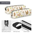 thumbnail image 4 of Sikiie Chicken Family Leather Pencil Case, Makeup Pouch, Zipper Pouch for Daily Essentials, Storage Organizer, Cosmetics and Stationary Bag, 4 of 7