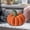 Orange, variant on Gzhgfqoyut Halloween Pumpkin Pillow Decor, Fall Table Decor Plush Teddy Fleece Pumpkin Figurine for Sofa Mantel Shelf Centerpiece