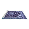 thumbnail image 2 of Ahgly Company Machine Washable Indoor Rectangle Persian Blue Traditional Area Rugs, 2' x 4', 2 of 4