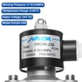 thumbnail image 3 of Stainless Steel Electric Solenoid Valve, 1" NPT 24V DC Air Valve Normally Closed Water Gas Fuel Diesel Oil, 3 of 5