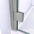 thumbnail image 4 of DreamLine Lumen 42 in. D x 42 in. W by 74 3/4 in. H Hinged Shower Door in Brushed Nickel with Biscuit Acrylic Base Kit, 4 of 10