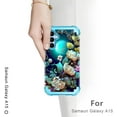 thumbnail image 5 of Rancase for Samsung Galaxy A15 5G Case,Heavy Duty Shockproof Protection Hard Plastic+Silicone Rubber Hybrid 3 in 1 Drop Protective Case for Samsung Galaxy A15 5G 6.5 inch,Blue Green, 5 of 7