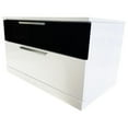 thumbnail image 3 of Pemberly Row 4-Piece California King Platform Bedroom Set in White/Black, 3 of 3